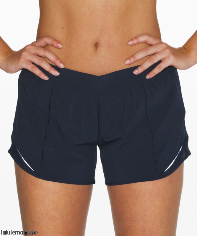 Lululemon Damen DELULU279 | Hotty Hot Low-rise Gefütterte Shorts 4 True Navy